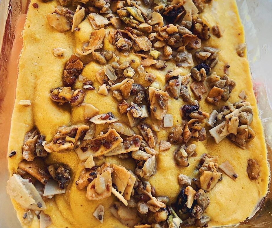 B's LBT Keto Granola Overnight Smoothie Bowl