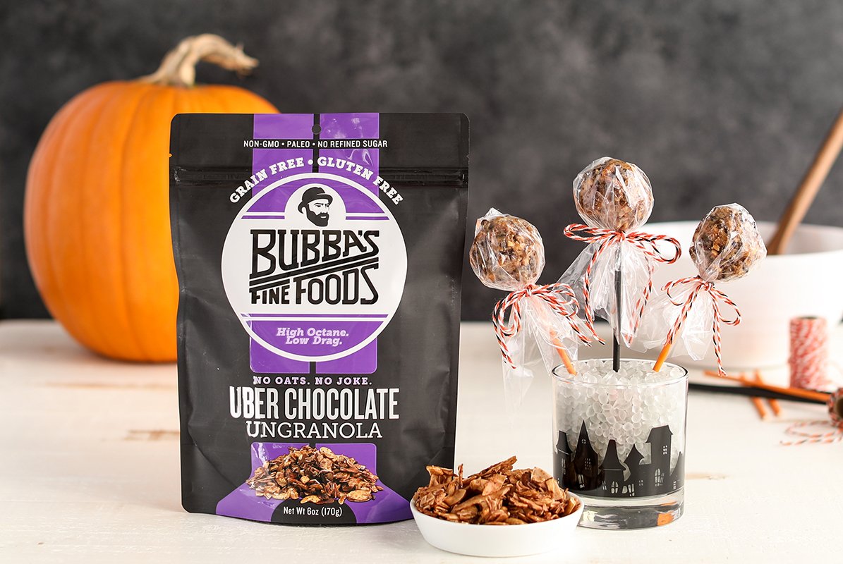 B's Spooky Chocolate Peanut Butter Pops