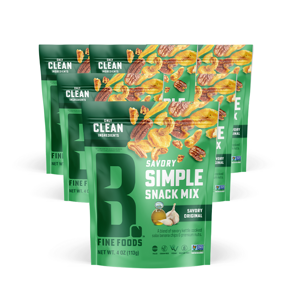 6 Bags of Savory Original Simple Snack Mix