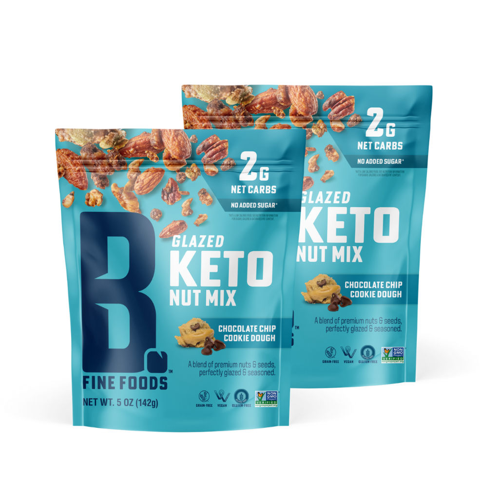 Chocolate Chip Cookie Dough 5oz Keto Nut Mix 2 Pack - B. Fine Foods