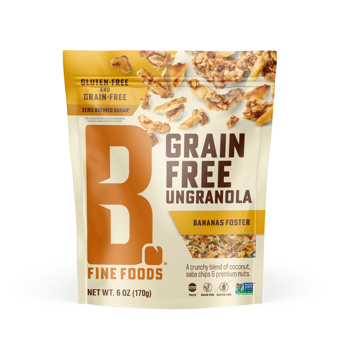 Front of Bananas Foster Grain Free Ungranola