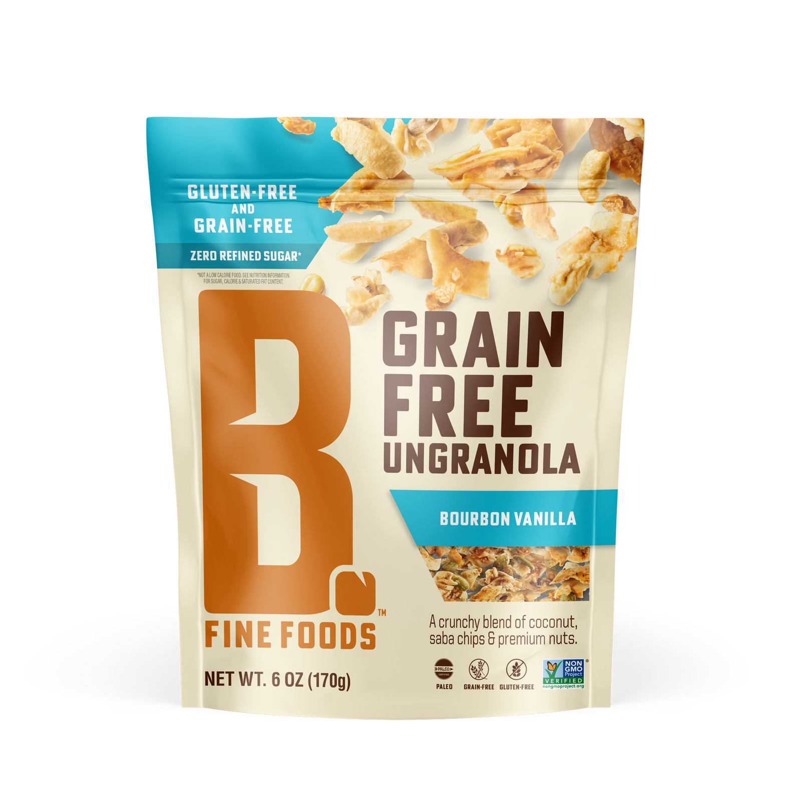 Front of Bourbon Vanilla Grain Free Ungranola