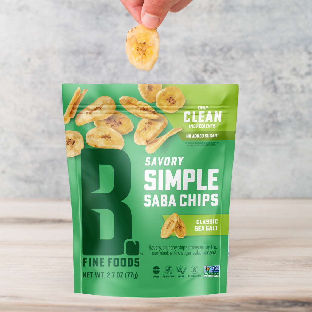 Lot 3x Chips de bananes BIO - B&S - sachet 70g